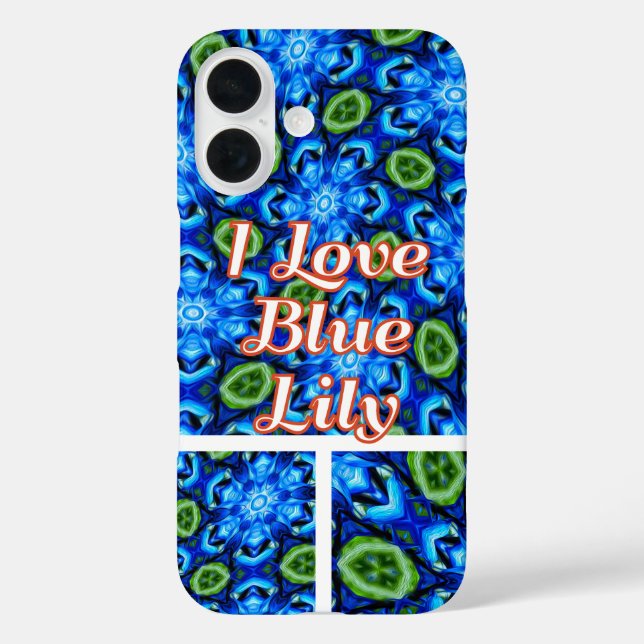 Abstract Blue Floral Pattern Case-Mate iPhone Case (Back)