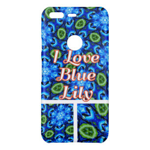 Abstract Blue Floral Pattern Uncommon Google Pixel Case