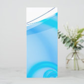Abstract Blue Fractal Layout (Standing Front)