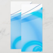 Abstract Blue Fractal Layout (Front/Back)