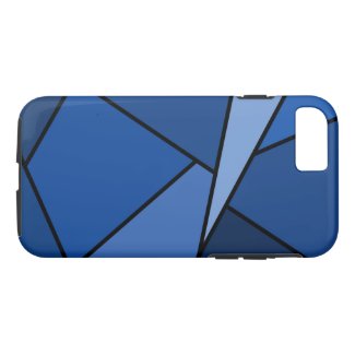 Abstract Blue Geometric Shapes iPhone 8/7 Case