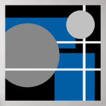 Abstract Blue Gray Black White AP0001