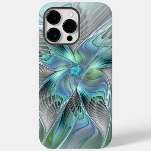 Abstract Blue Green Butterfly Fantasy Fractal Art Case_Mate iPhone 14 Pro Max Case