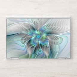 Abstract Blue Green Butterfly Fantasy Fractal Art HP Laptop Skin