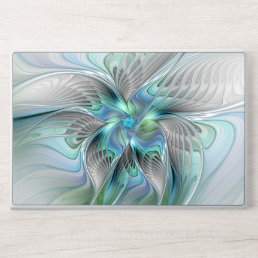 Abstract Blue Green Butterfly Fantasy Fractal Art HP Laptop Skin