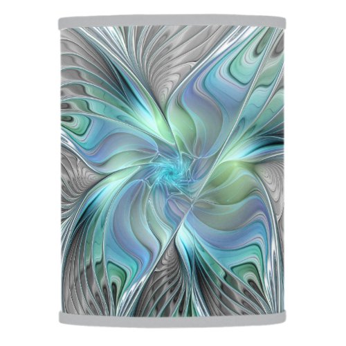 Abstract Blue Green Butterfly Fantasy Fractal Art Lamp Shade