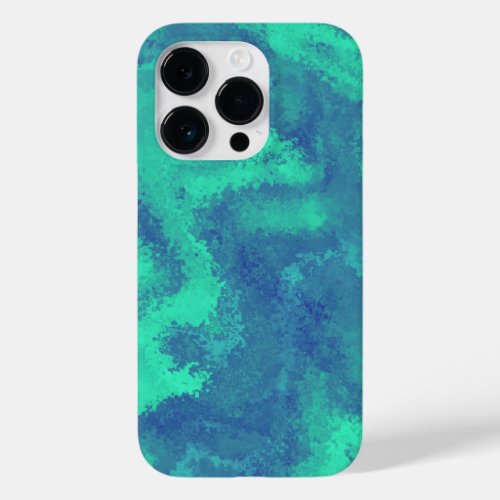 Abstract Blue Green Diffusion Case_Mate iPhone 14 Pro Case