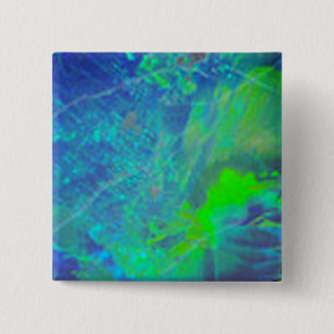 ABSTRACT BLUE GREEN OPAL PHOTO PINBACK BUTTON