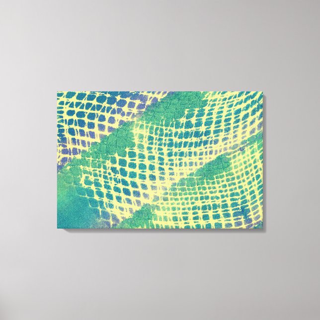 Abstract Blue Green Purple Pattern Canvas Prints (Front)