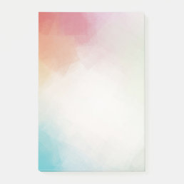Abstract Blue Green Purple Pink Red Yellow Blank Post-it Notes
