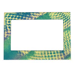 Abstract Blue Green Purple Yellow Magnetic Frames