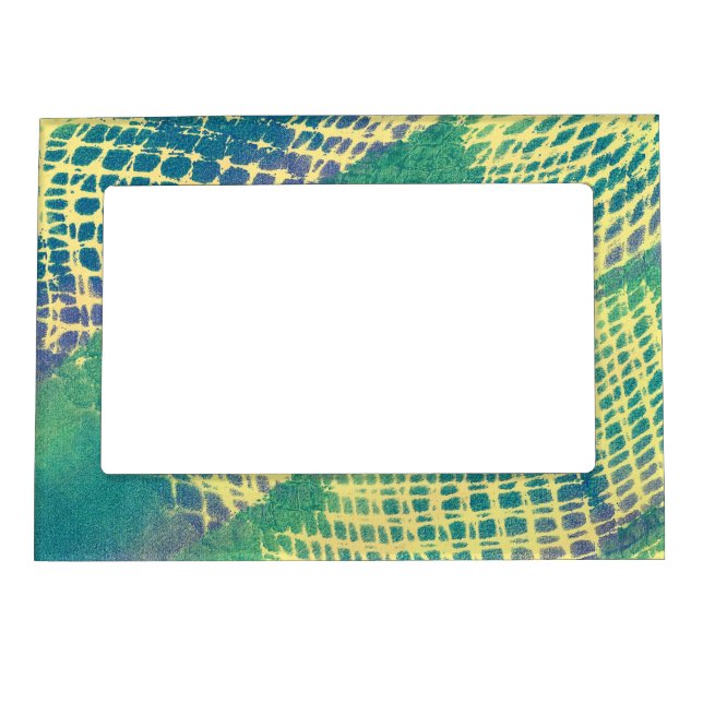 Abstract Blue Green Purple Yellow Magnetic Frames (Front)