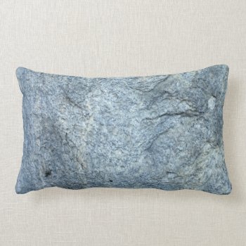 Abstract Blue-grey Stone Texture Lumbar Pillow by lazytextures at Zazzle