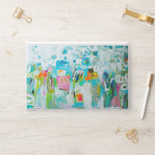 Abstract Blue HP Laptop Skin
