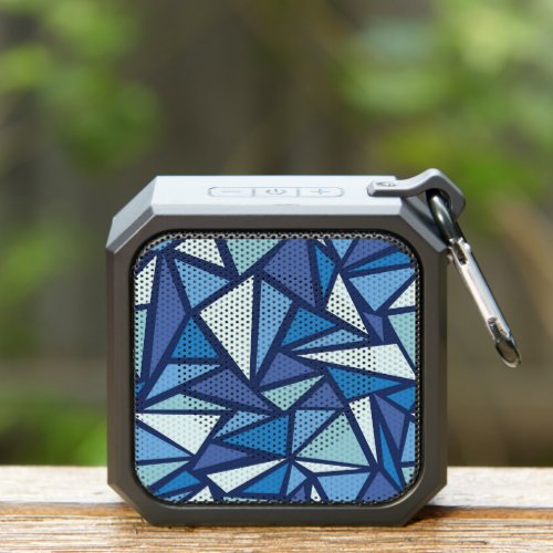 Abstract Blue Ice Crsytal Pattern Bluetooth Speaker