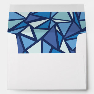 Abstract Blue Ice Crsytal Pattern Envelope