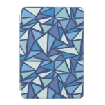 Abstract Blue Ice Crsytal Pattern iPad Mini Cover