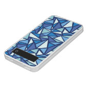 Abstract Blue Ice Crsytal Pattern Power Bank (Ports)