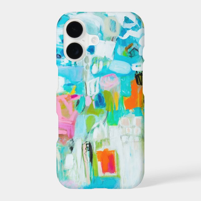 Abstract Blue Iphone Case (Back)