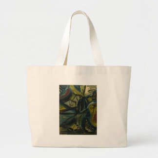 Abstract Blue Large Tote Bag