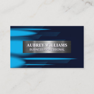 Abstract Blue Layers Background Business Card