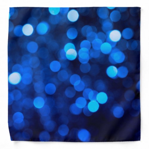 Abstract blue light dots bandana