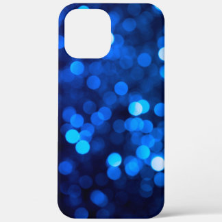 Abstract blue light dots iPhone 12 pro max case