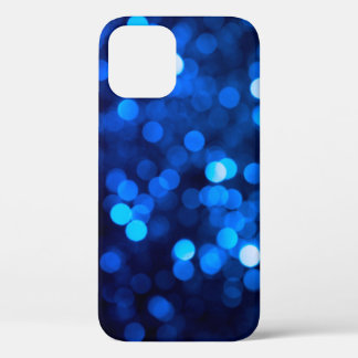 Abstract blue light dots iPhone 12 case