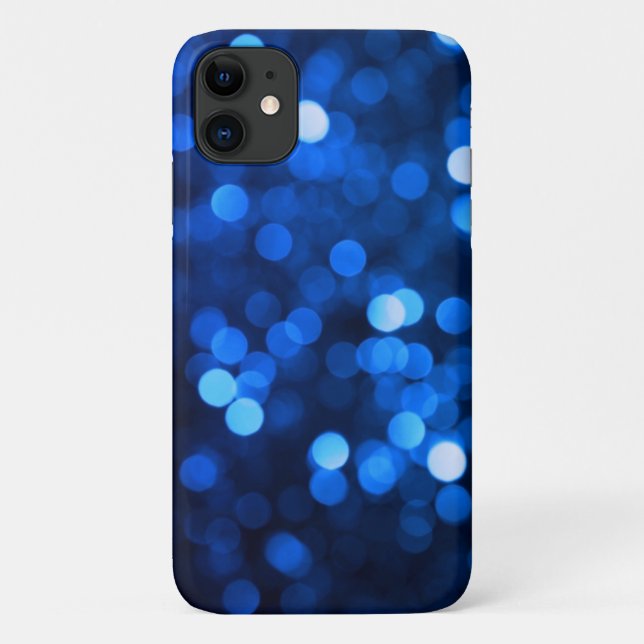 Abstract blue light dots Case-Mate iPhone case (Back)