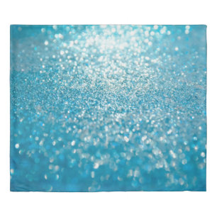 Abstract blue lights, artistic background. duvet cover