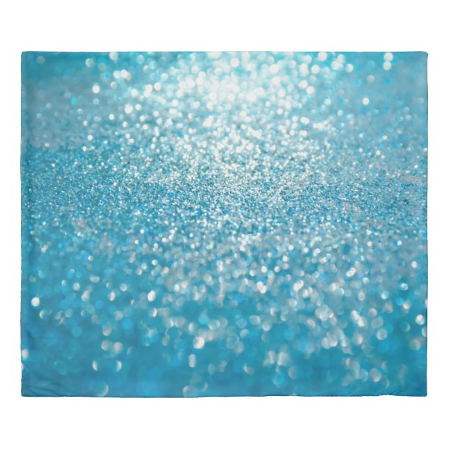 Abstract blue lights, artistic background. duvet cover (Front)