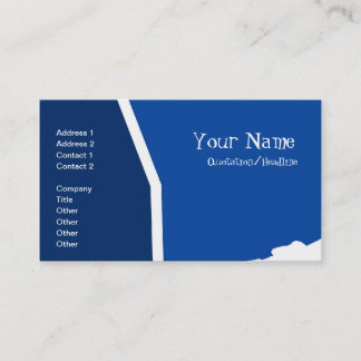 Abstract Blue Line Business Card