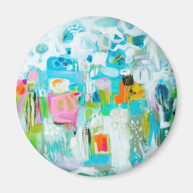 Abstract Blue Magnet (Front)