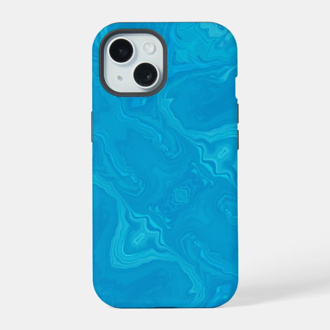 Abstract Blue Marble Personalized HP Lap Iphone Case (Back)