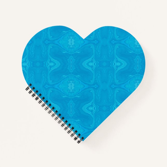 Abstract Blue Marble Personalized HP Lap Notebook (Front)