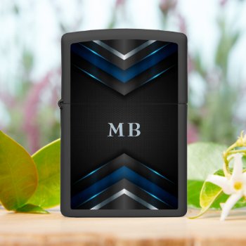 Abstract Blue Mix 26 Customize Zippo Lighter by steelmoment at Zazzle