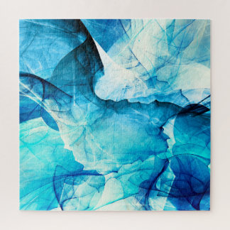 Abstract blue motion: fractal composition. jigsaw puzzle