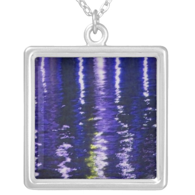 Abstract Blue Necklace (Front)