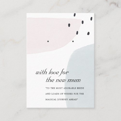 ABSTRACT BLUE NEW MUM GIFT EARRING DISPLAY CARD