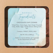 Abstract Blue Ocean Bakery Ingredients Product