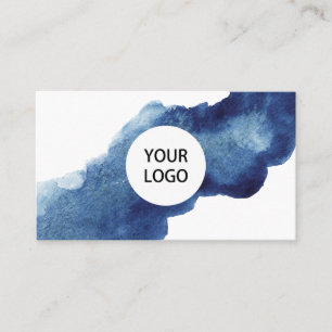 Abstract Blue Ocean Business Card