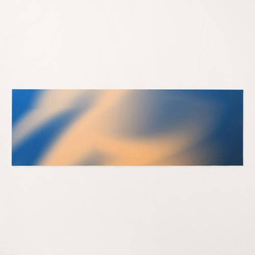 Abstract Blue Orange Shadows Yoga Mat