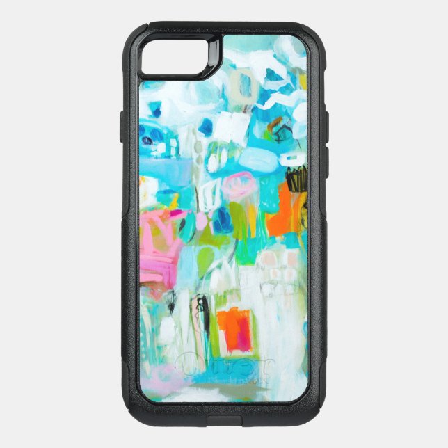 Abstract Blue Otterbox iPhone Case (Back)