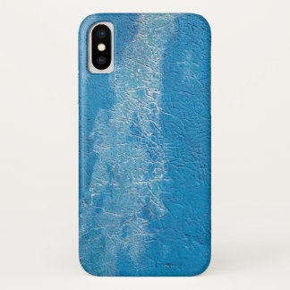 abstract blue paint texture iPhone x case