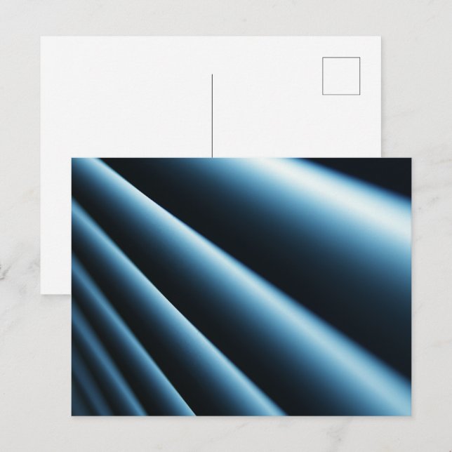 Abstract blue pattern postcard (Front/Back)
