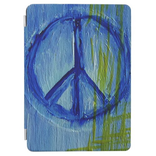 Abstract blue Peace sign iPad Air Cover