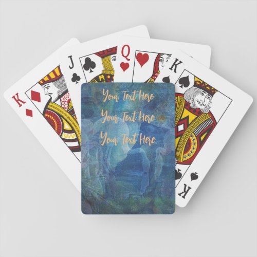 Abstract Blue photography Art Playing Cards