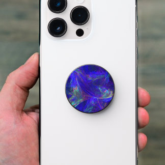 Abstract Blue Pink Green Swirls Misty Colours PopSocket
