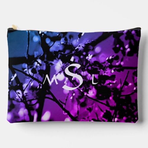 Abstract BluePurple  Accessory Pouch