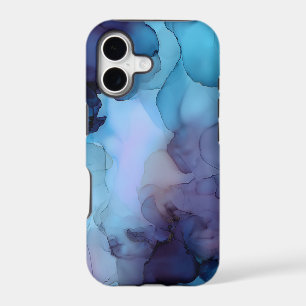 Abstract Blue Purple Alcohol Ink  iPhone 17 Case